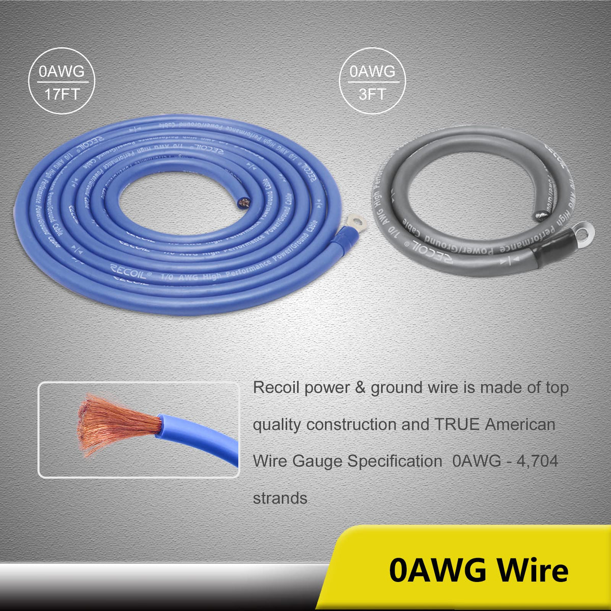 0 Gauge Car Audio Amplifier Wiring Installation Kit W866