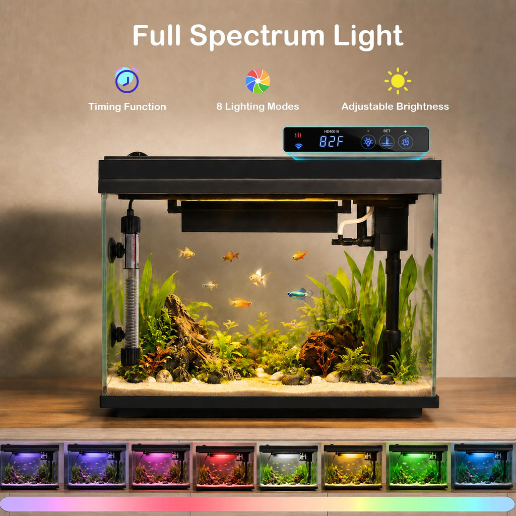 5 Gallon Aquarium Kit Ultra-White Glass I915987