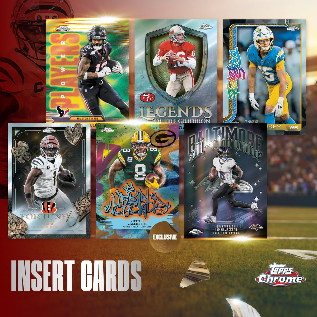 2025 Topps Chrome NFL Football Mega Box J704108