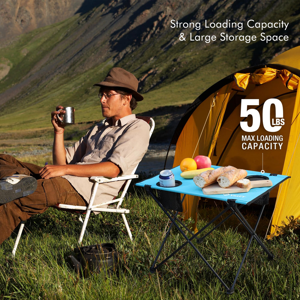 Folding Camping Table with 2 Cup Holders G9491