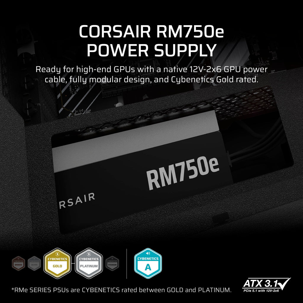 750W ATX Power Supply – Black T481745
