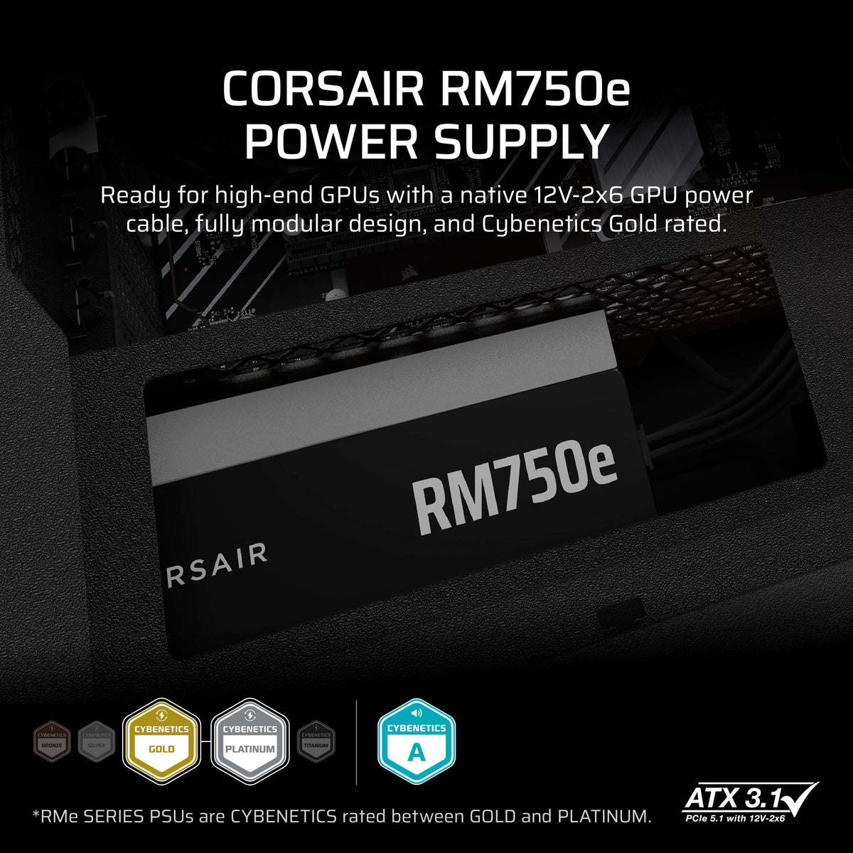 750W ATX Power Supply – Black T481745