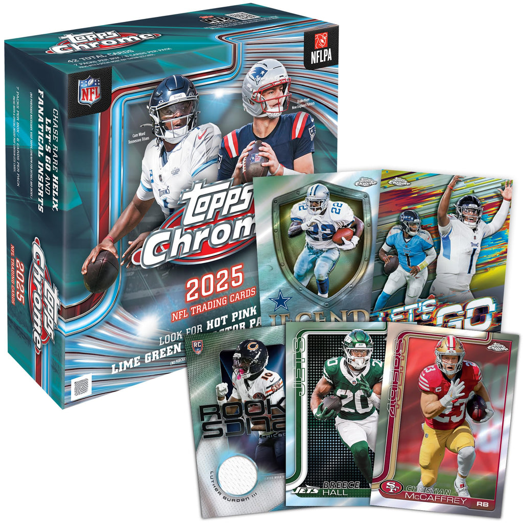 2025 Topps Chrome NFL Football Mega Box J704108