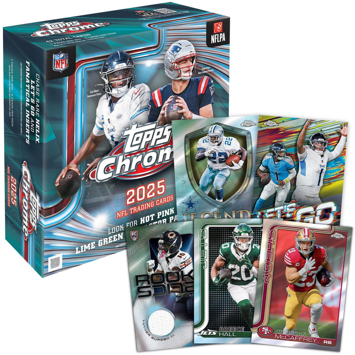 2025 Topps Chrome NFL Football Mega Box J704108