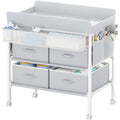 Grey Baby Changing Table with 4 Drawers X597801