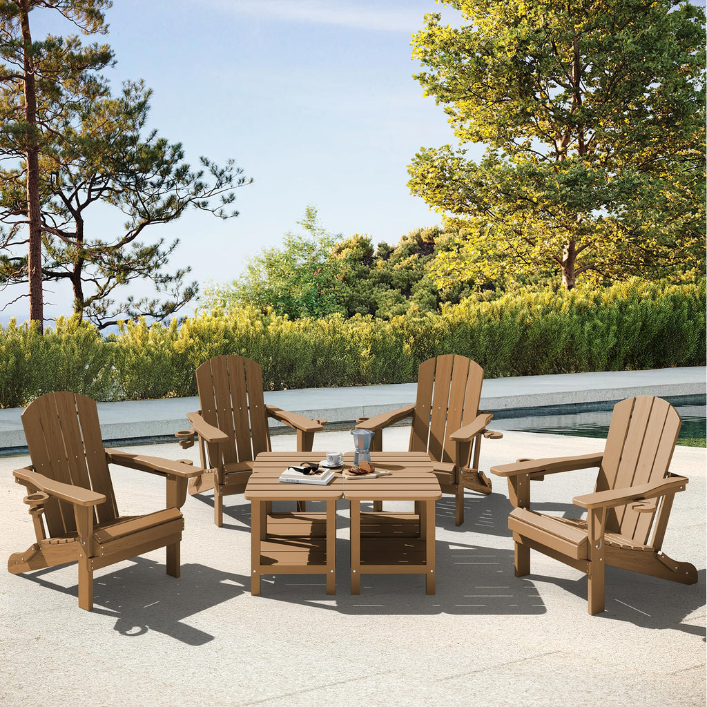 Brown Set of 2 Rectangular End Table O341202